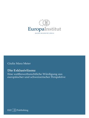 cover image of Die Exklusivlizenz